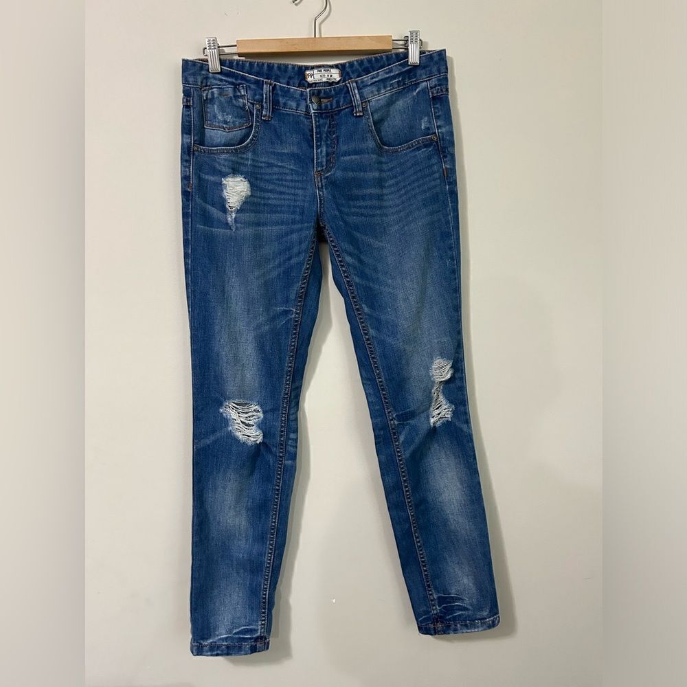 Free People Distreseed Jeans